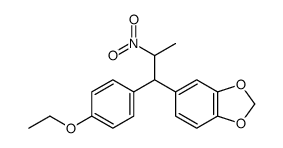 5-[1-(4-ethoxyphenyl)-2-nitropropyl]-1,3-benzodioxole结构式