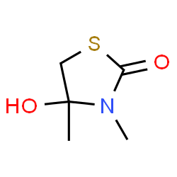 2-Thiazolidinone, 4-hydroxy-3,4-dimethyl- (9CI) structure