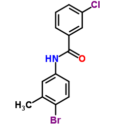 N-(4-Bromo-3-methylphenyl)-3-chlorobenzamide Structure