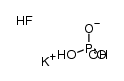 potassium dihydrogenphosphate-hydrogen fluoride adduct Structure