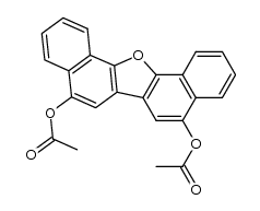 5,7-Diacetoxydinaphtho[1,2-b:2',1'-d]furan Structure