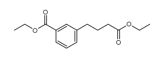 ethyl 3-(3-ethoxycarbonylpropyl)benzoate结构式