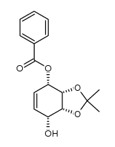 (3aS,4S,7R,7aR)-3a,4,7,7a-tetrahydro-2,2-dimethyl-1,3-benzodioxole-4,7-diol 4-monobenzoate Structure