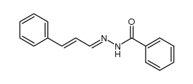 cinnamaldehyde benzoylhydrazone Structure