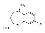 (8-chloro-2,3,4,5-tetrahydro-1-benzoxepin-5-yl)azanium,chloride Structure