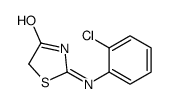 4-Thiazolidinone, 2-[(2-chlorophenyl)imino]- structure