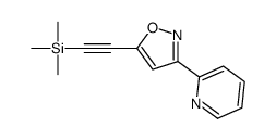 trimethyl-[2-(3-pyridin-2-yl-1,2-oxazol-5-yl)ethynyl]silane Structure