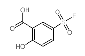 5-fluorosulfonyl-2-hydroxy-benzoic acid structure