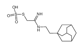 Thiosulfuric acid S-[N-(2-adamantan-1-yl-ethyl)-carbamimidoylmethyl] ester Structure