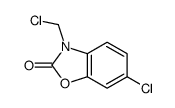 6-chloro-3-(chloromethyl)benzoxazol-2(3H)-one structure