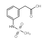 3-(Methylsulphonylamino)phenylacetic Acid Structure