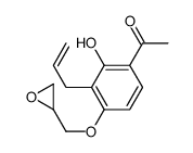 1-[2-hydroxy-4-(oxiran-2-ylmethoxy)-3-prop-2-enylphenyl]ethanone结构式