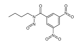 3,5-dinitro-benzoic acid-(butyl-nitroso-amide)结构式