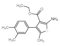 ethyl 2-amino-4-(3,4-dimethylphenyl)-5-methylthiophene-3-carboxylate Structure