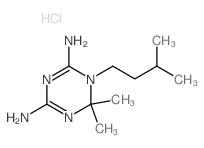 6,6-dimethyl-1-(3-methylbutyl)-1,3,5-triazine-2,4-diamine结构式