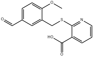 2-[(5-Formyl-2-methoxybenzyl)sulfanyl]nicotinic acid结构式