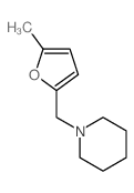 1-[(5-methyl-2-furyl)methyl]piperidine structure