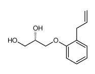(S)-3-(2-allylphenoxy)propane-1,2-diol结构式