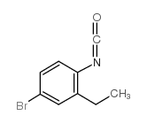 4-bromo-2-ethyl-1-isocyanatobenzene structure