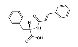 (2S)-3-phenyl-2-{[(E)-3-phenyl-2-propenoyl]amino}propanoic acid Structure