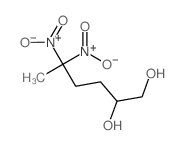 5,5-dinitrohexane-1,2-diol structure