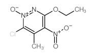 6-chloro-3-ethoxy-5-methyl-4-nitro-1-oxido-pyridazine结构式