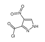 1H-Pyrazole-3-carbonyl chloride, 4-nitro- (9CI)结构式