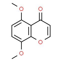 5,8-Dimethoxy-4H-1-benzopyran-4-one structure