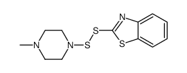 2-[(4-methylpiperazin-1-yl)disulfanyl]-1,3-benzothiazole结构式