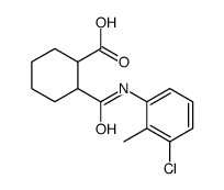 2-[(3-chloro-2-methylphenyl)carbamoyl]cyclohexane-1-carboxylic acid Structure