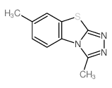 3,7-Dimethyl(1,2,4)triazolo(3,4-b)(1,3)benzothiazole Structure