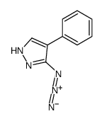 5-azido-4-phenyl-1H-pyrazole结构式