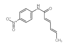 (2E,4E)-N-(4-nitrophenyl)hexa-2,4-dienamide结构式