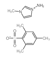 3-methylimidazol-1-amine; 2,4,6-trimethylbenzenesulfonic acid structure