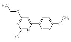 2-Pyrimidinamine,4-ethoxy-6-(4-methoxyphenyl)- Structure