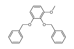 1,2-bis-benzyloxy-3-methoxy-benzene结构式