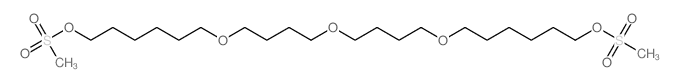 1-methylsulfonyloxy-6-[4-[4-(6-methylsulfonyloxyhexoxy)butoxy]butoxy]hexane结构式