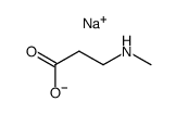 N-methyl-β-alanine sodium salt Structure