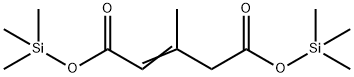 3-Methyl-2-pentenedioic acid bis(trimethylsilyl) ester结构式