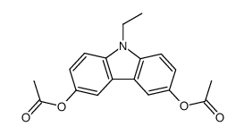 3,6-diacetoxy-9-ethyl-carbazole Structure
