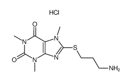 8-γ-Aminopropylmercaptocoffein-hydrochlorid Structure