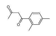 1-(2,4-dimethyl-phenyl)-butane-1,3-dione结构式