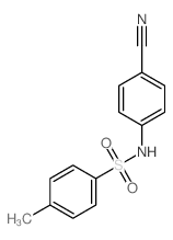 N-(4-cyanophenyl)-4-methyl-benzenesulfonamide Structure