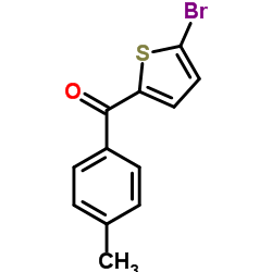 (5-Bromo-2-thienyl)(4-methylphenyl)methanone structure