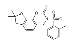 (2,2-dimethyl-3H-1-benzofuran-7-yl) N-methyl-N-(2-methylphenyl)sulfonylcarbamate Structure