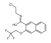 N-(2-chloroethyl)-3-(2,2,2-trifluoroethoxy)naphthalene-2-carboxamide结构式