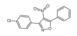 3-(4-chlorophenyl)-4-nitro-5-phenyl-1,2-oxazole结构式