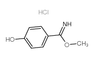 Methyl 4-Hydroxybenzimidate Hydrochloride Structure