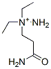 Hydrazinium,1-(3-amino-3-oxopropyl)-1,1-diethyl- (9CI) Structure
