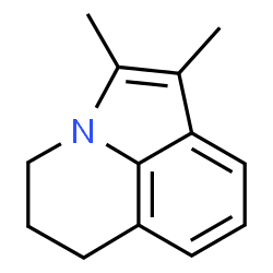 5,6-Dihydro-1,2-dimethyl-4H-pyrrolo[3,2,1-ij]quinoline结构式